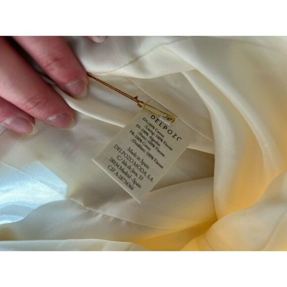 NWT Delpozo White Floral Pattern Short Dress Size 36FR - Picture 12 of 12